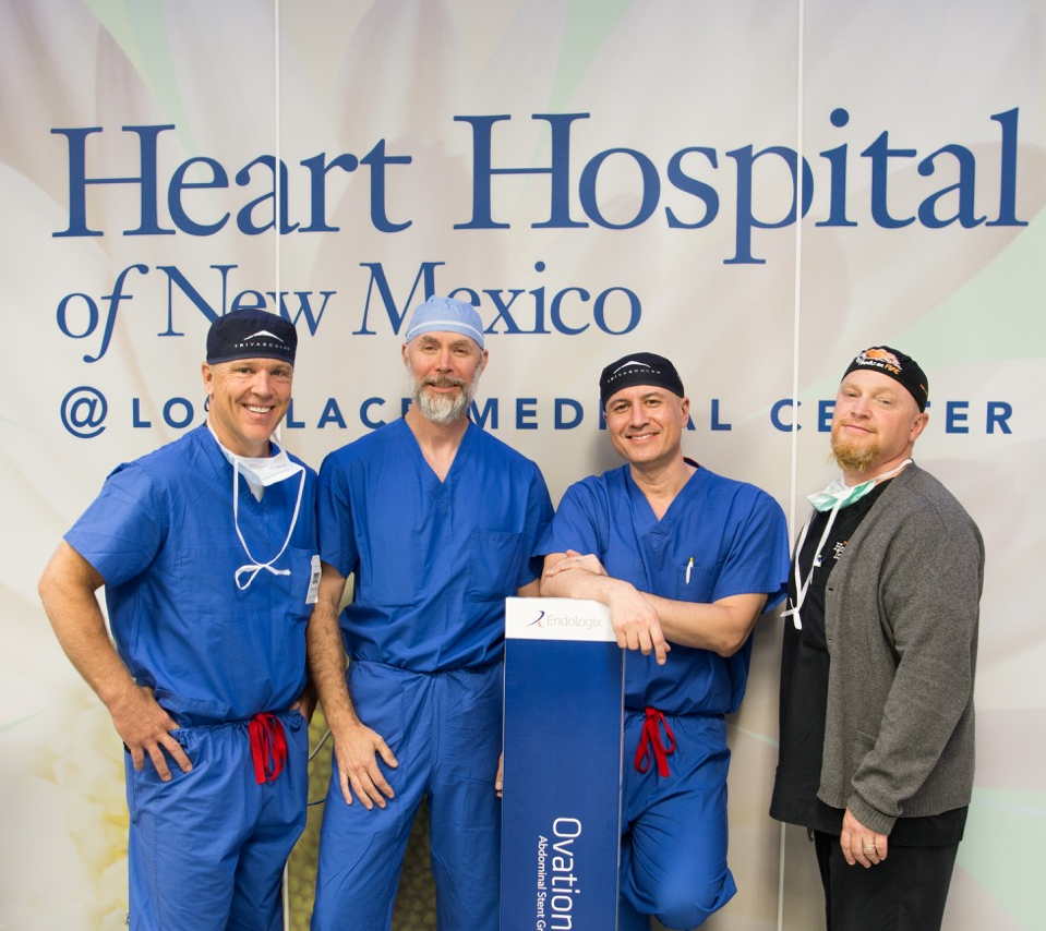 Heart Hospital of New Mexico at Lovelace Medical Center achieves first implantation of Ovation Alto™ Abdominal Stent Graft System