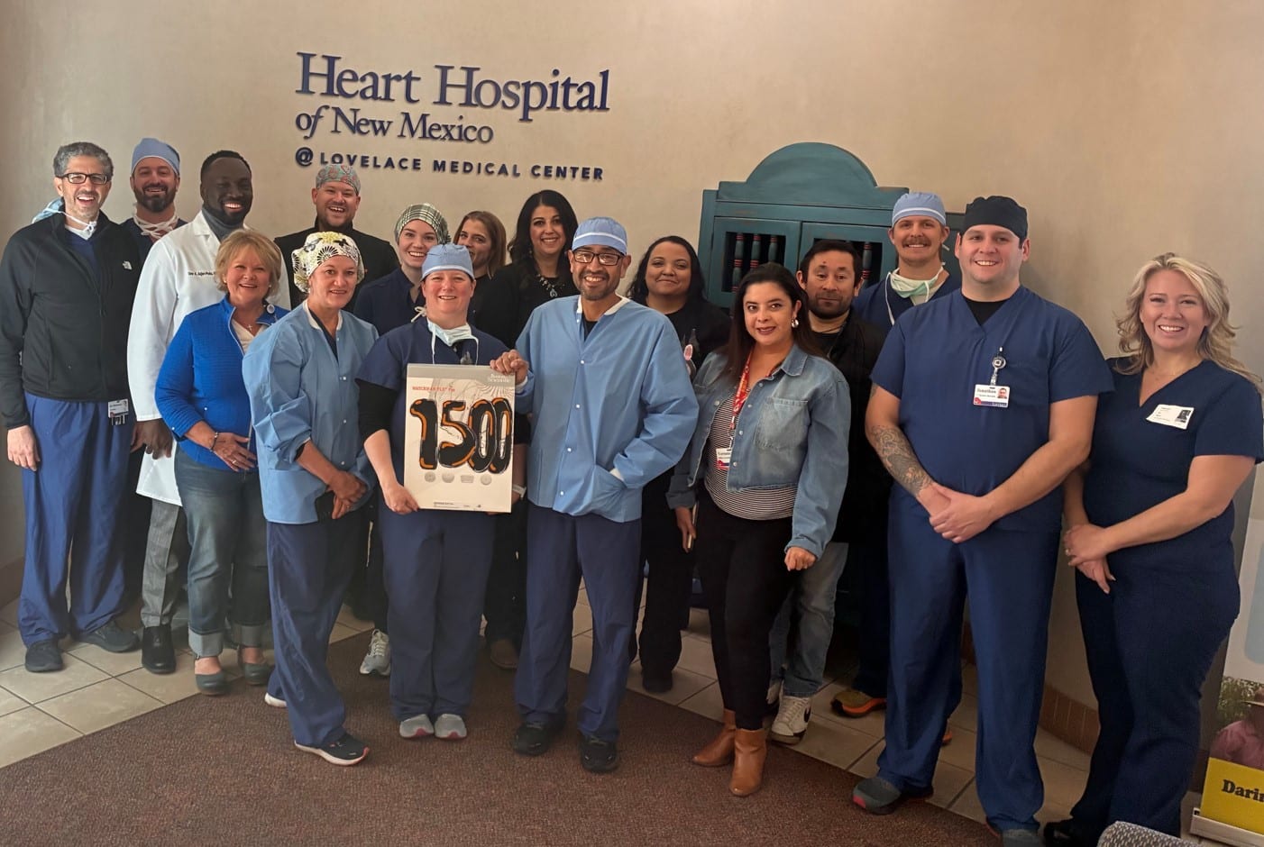 Heart Hospital of New Mexico at Lovelace Medical Center places 1500th WATCHMAN™ Device
